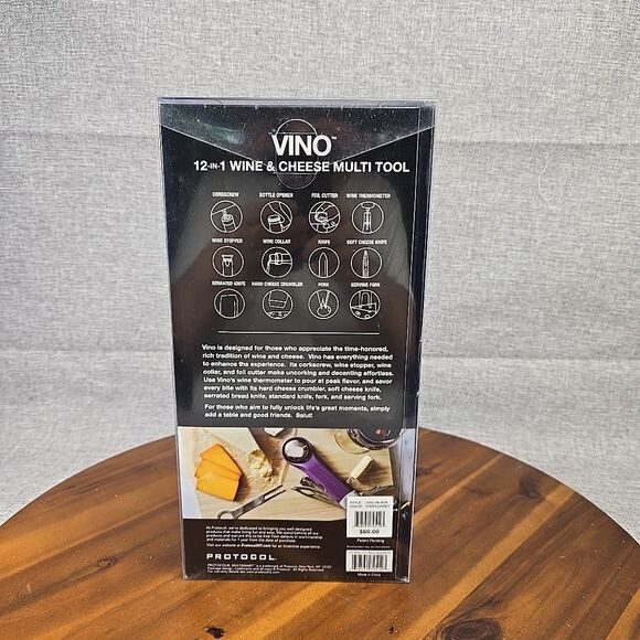 VINO New Cheese Cutter Wine Bottle Opener Gourmet Multi Tool Set Party Picnic - Picture 4 of 9